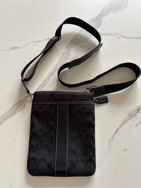 Coach Signature black crossbody bag